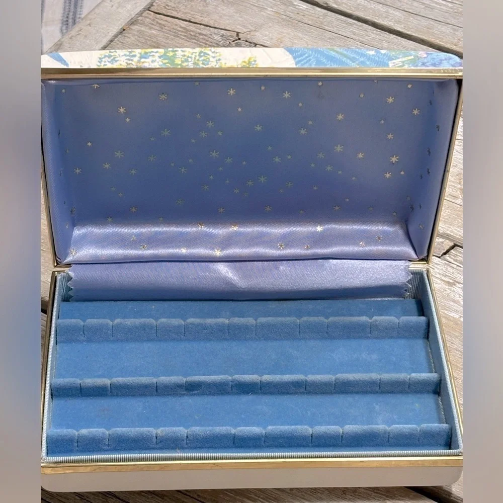 Vintage 1970s Abstract Jewelry Box. Abstract 7”x4.25” Retro | Mid Century